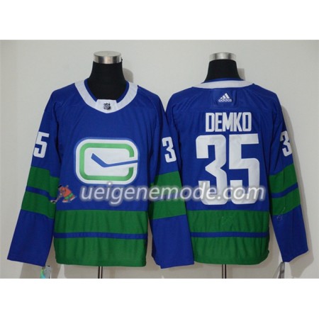 Herren Eishockey Vancouver Canucks Trikot Thatcher Demko 35 Alternate Adidas 2019-2020 Blau Authentic